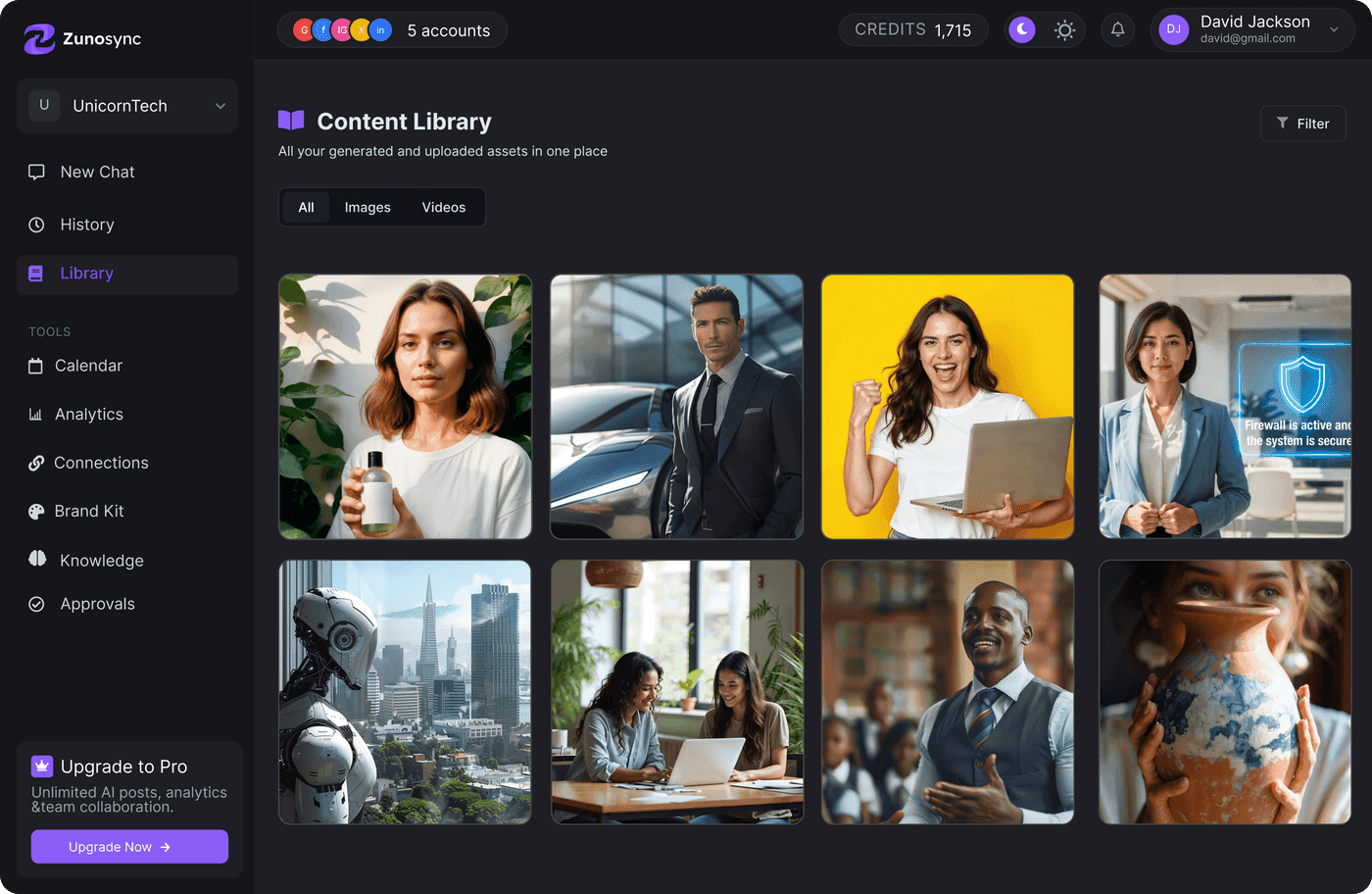 Zunosync Platform Mockup