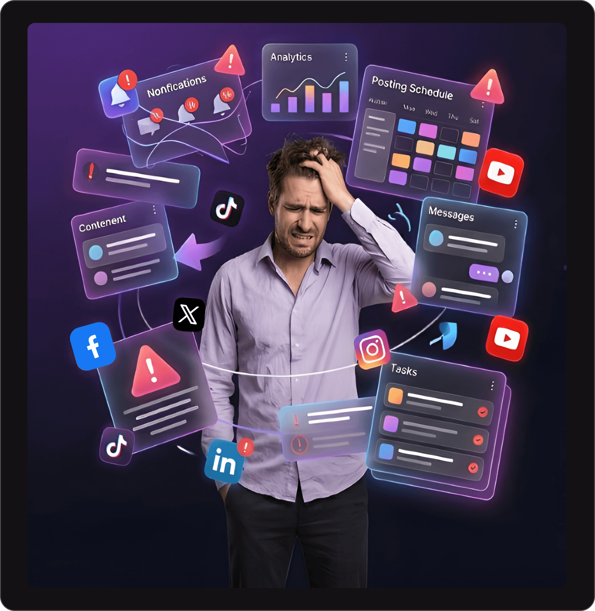 Overwhelmed with social media management